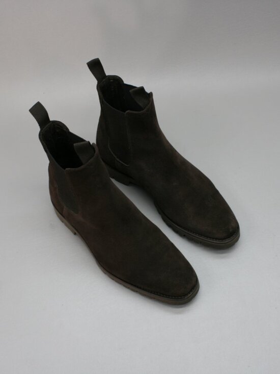 Cavour (8 UK) Men\'s (9 US) Chelsea Brown Suede Pull-on Ankle Vibram Boots Spain